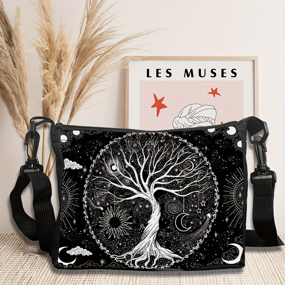 Adjustable Black Crossbody Bag