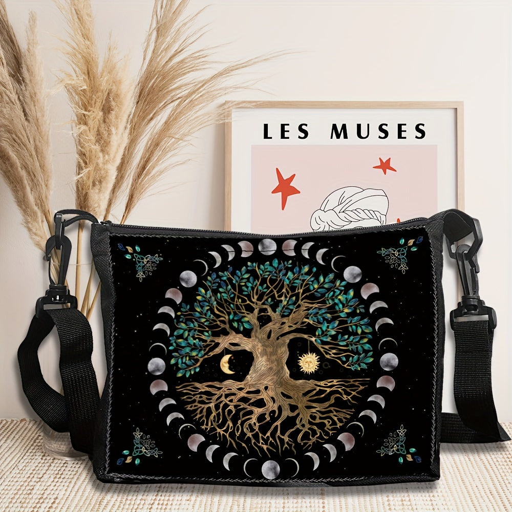 Adjustable Black Crossbody Bag