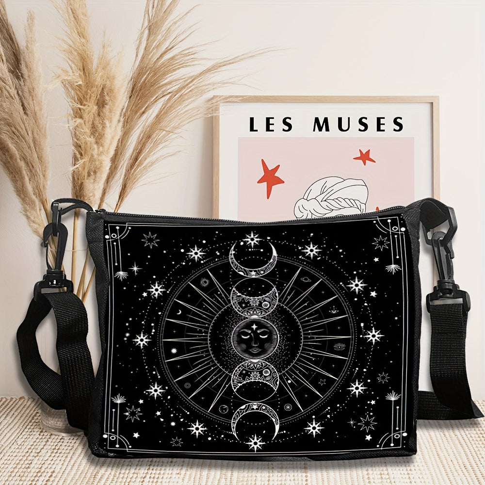 Adjustable Black Crossbody Bag