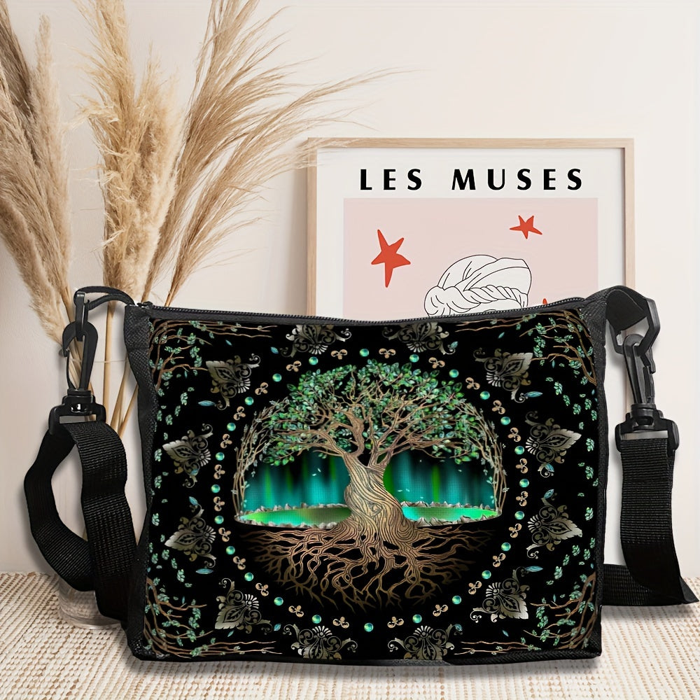 Adjustable Black Crossbody Bag