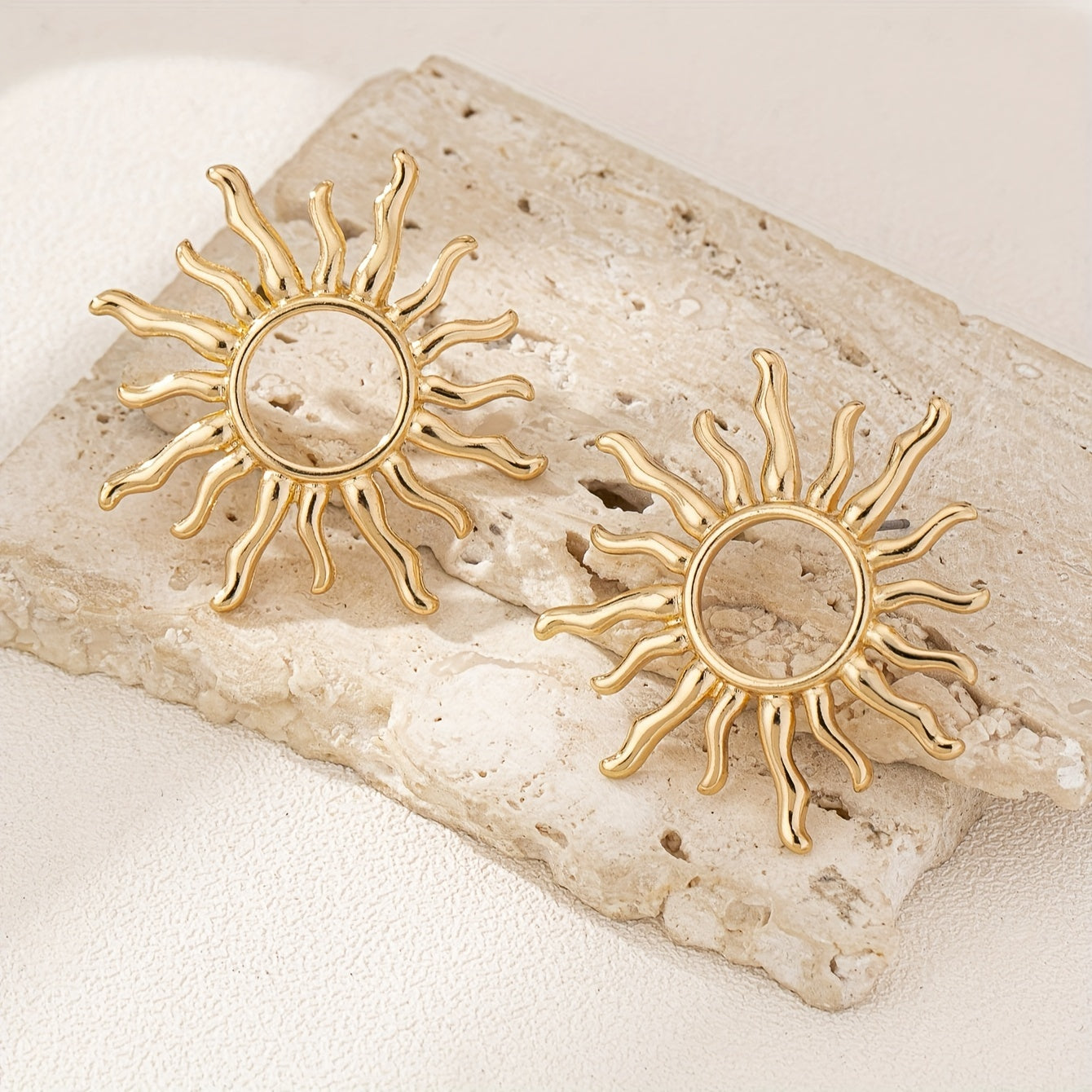 Boho Vintage Sunshine Stud Earrings,