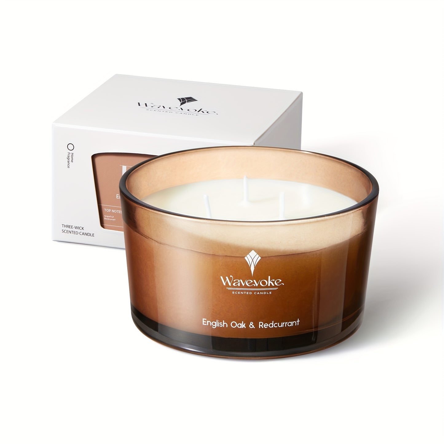 -Classic Woodsy 3-Wick Soy Candles 7.77oz