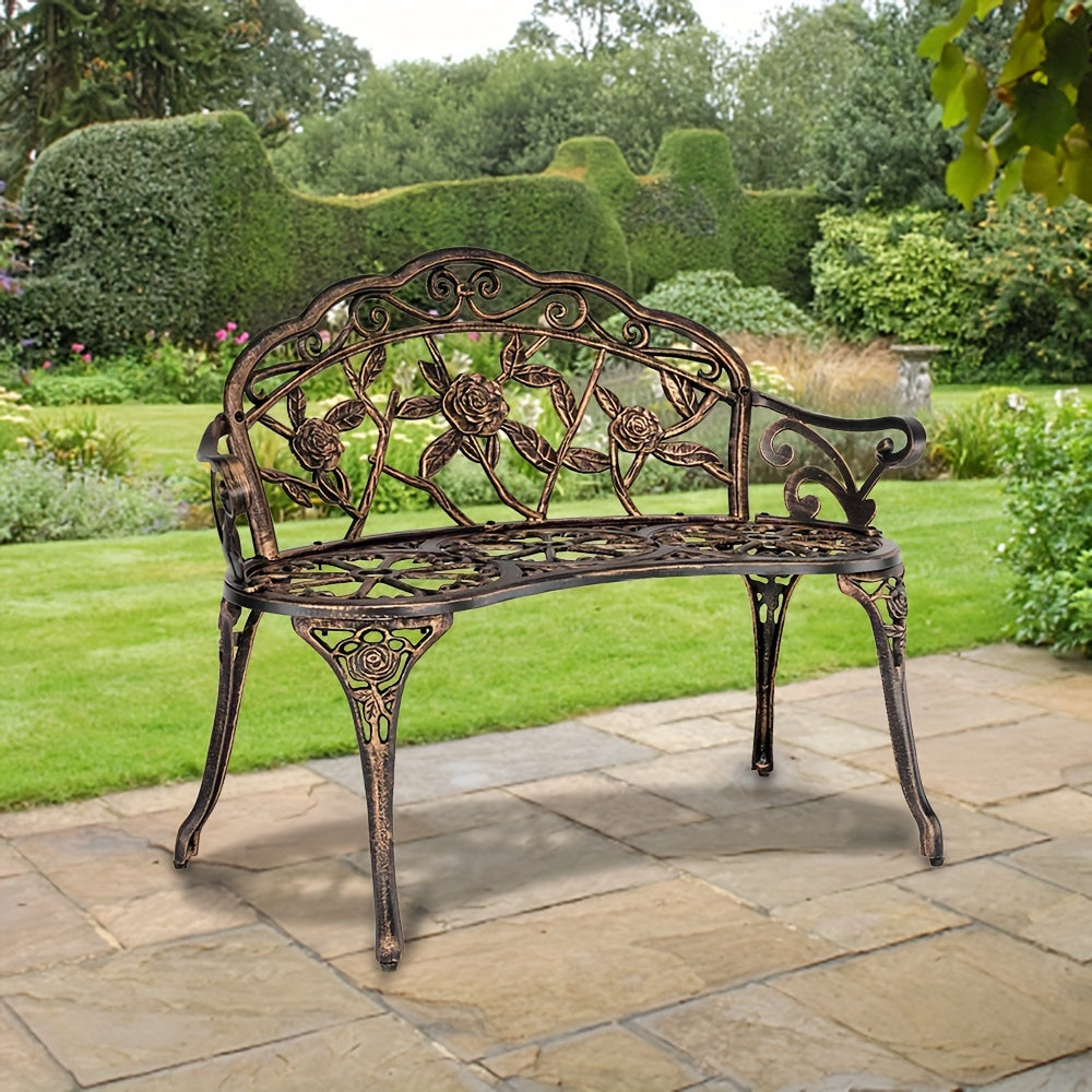 1 PC Rust-Proof Cast Iron Garden Bench