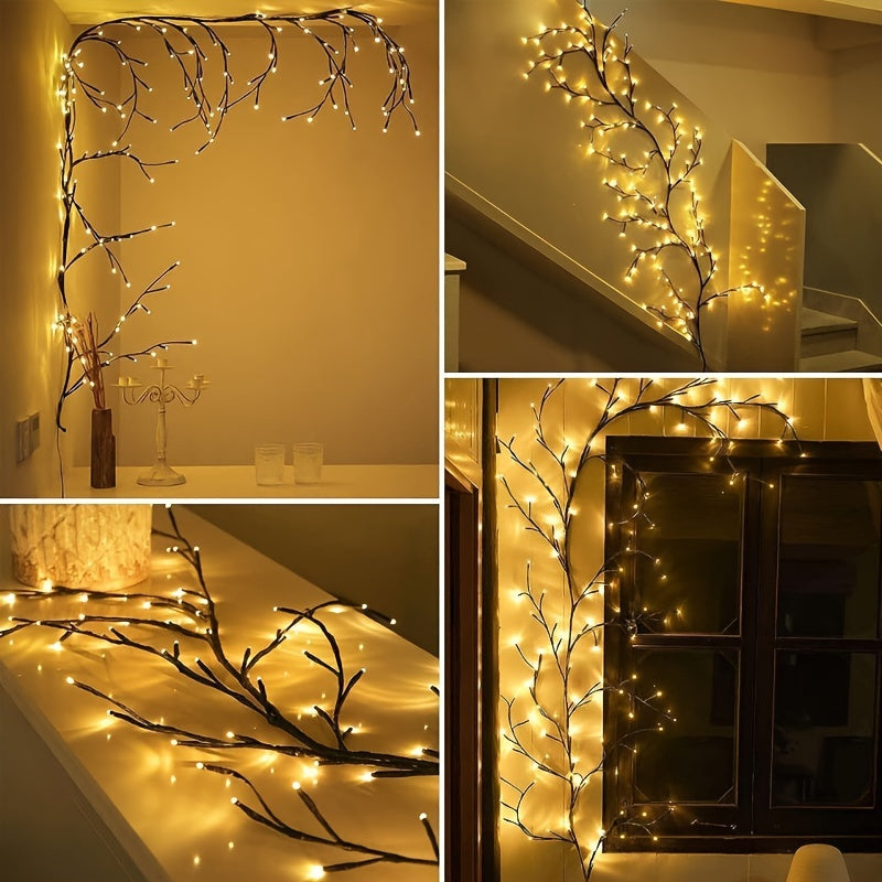 1PC USB-Powered Willow Branch LED Wall Decor