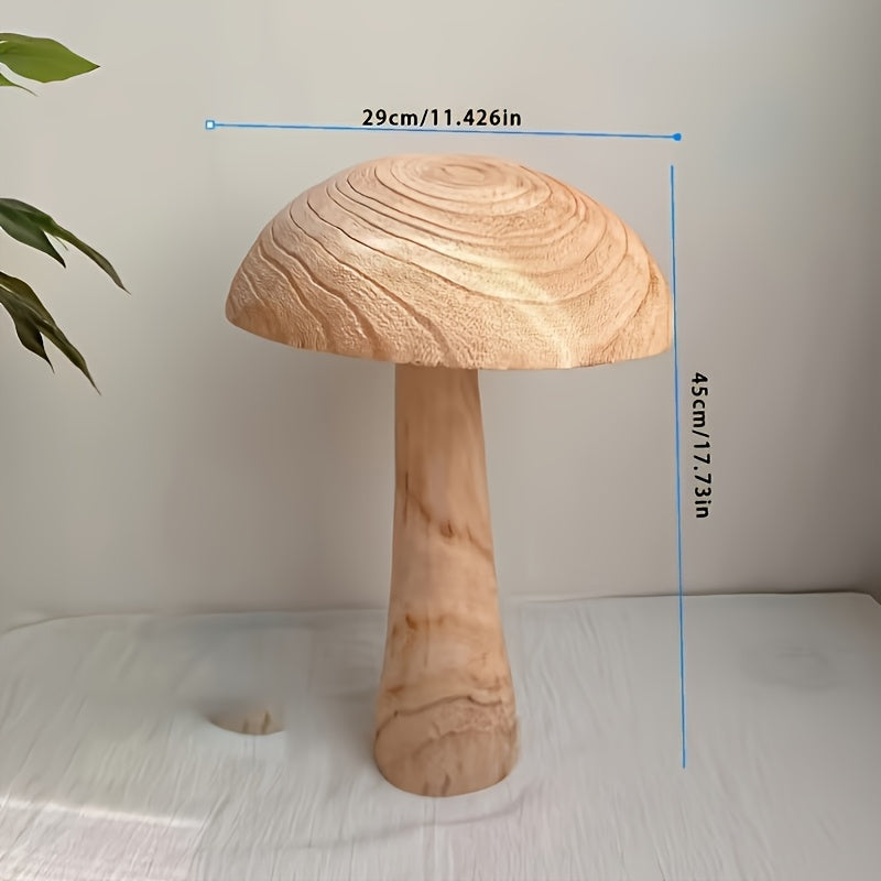 Art Deco Wooden Mushroom Statues