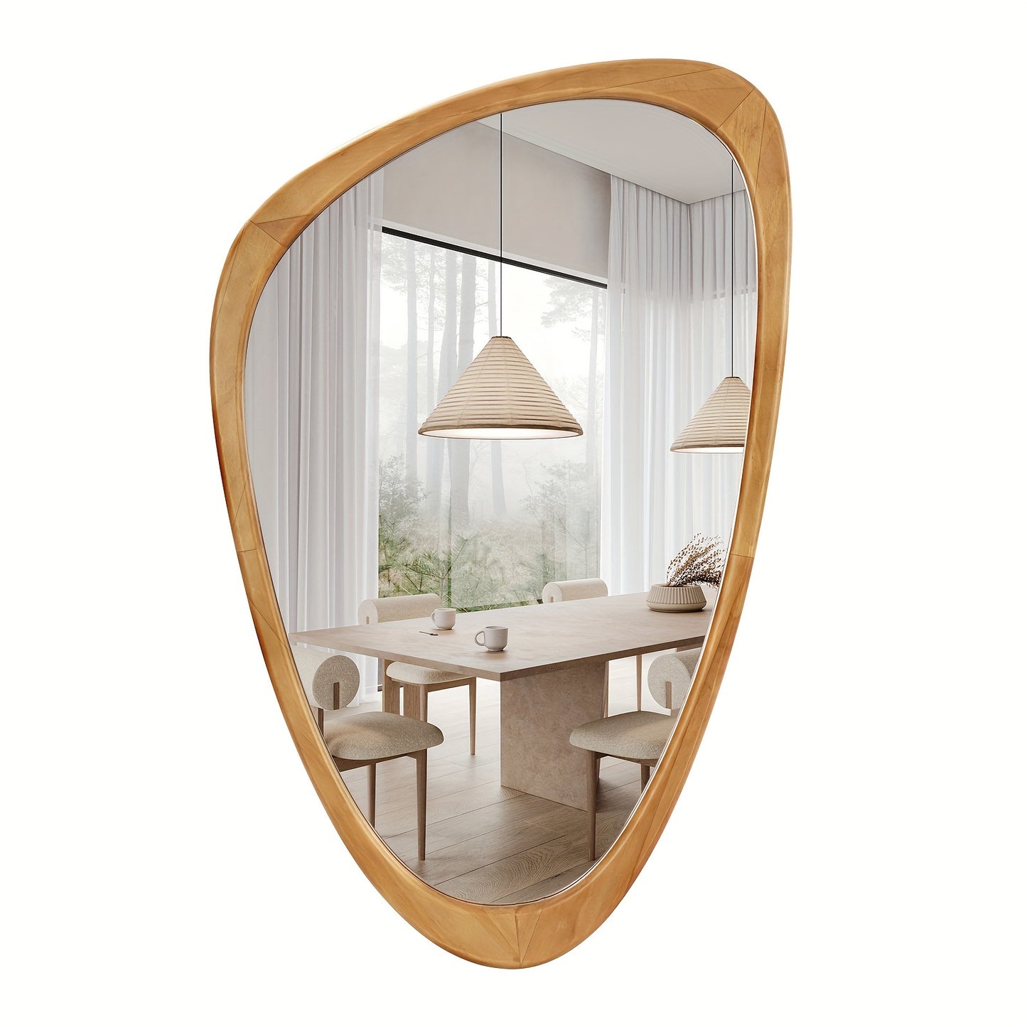 Asymmetrical Wall Mirror- Minimalist Design