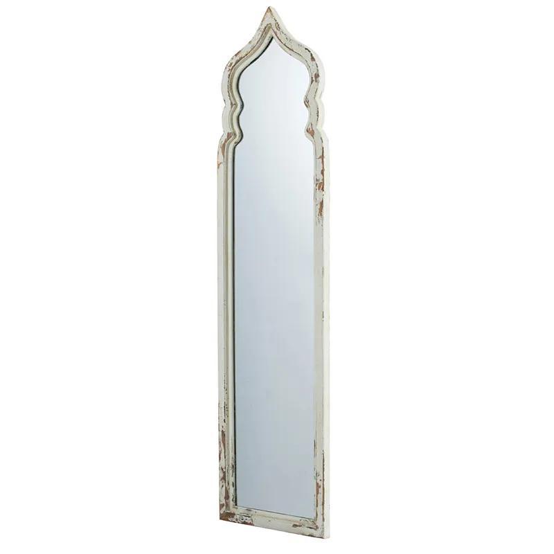 Full Length Floor Mirror Vintage White Shabby Chic Wooden Frame