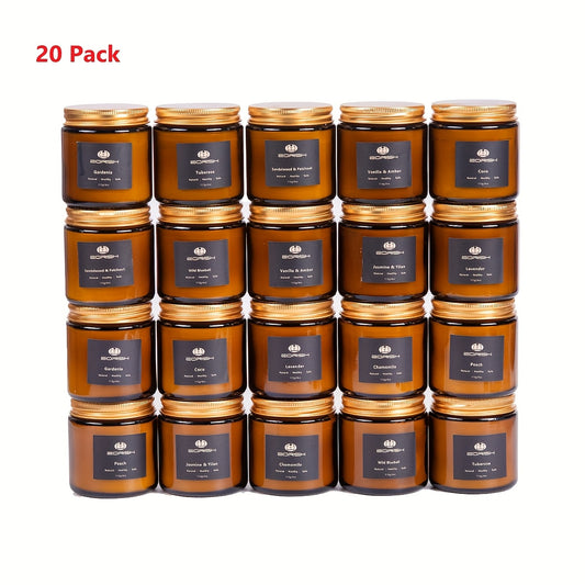 20pcs Scented Candles - 80 Oz Soy Candles