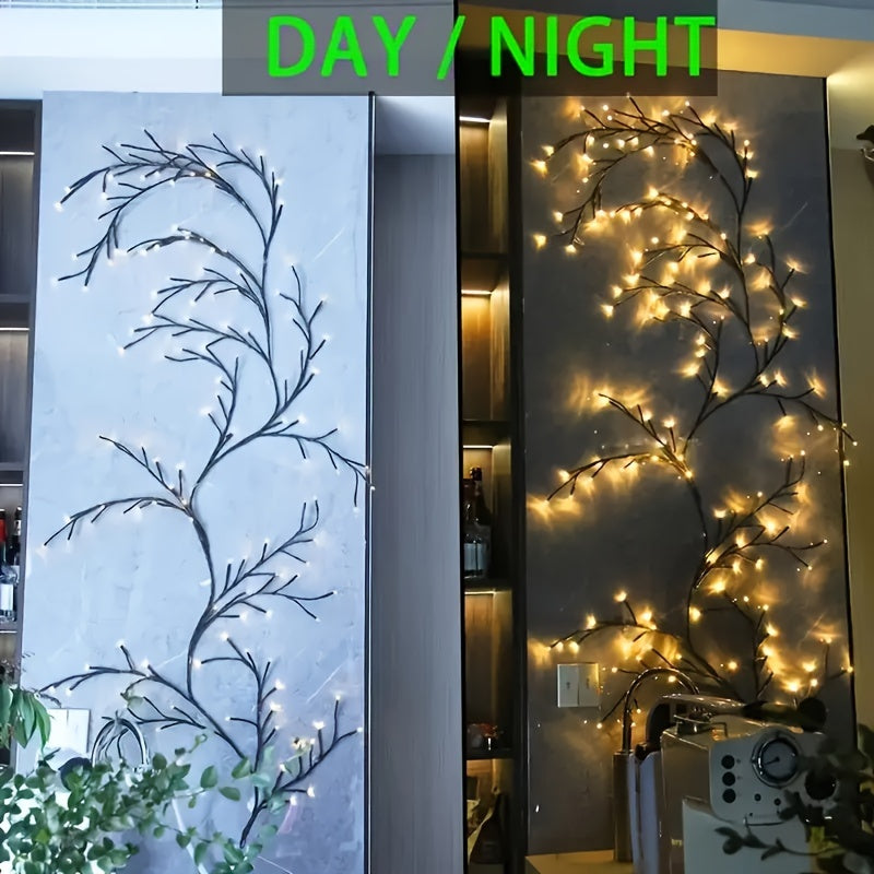 1PC USB-Powered Willow Branch LED Wall Decor