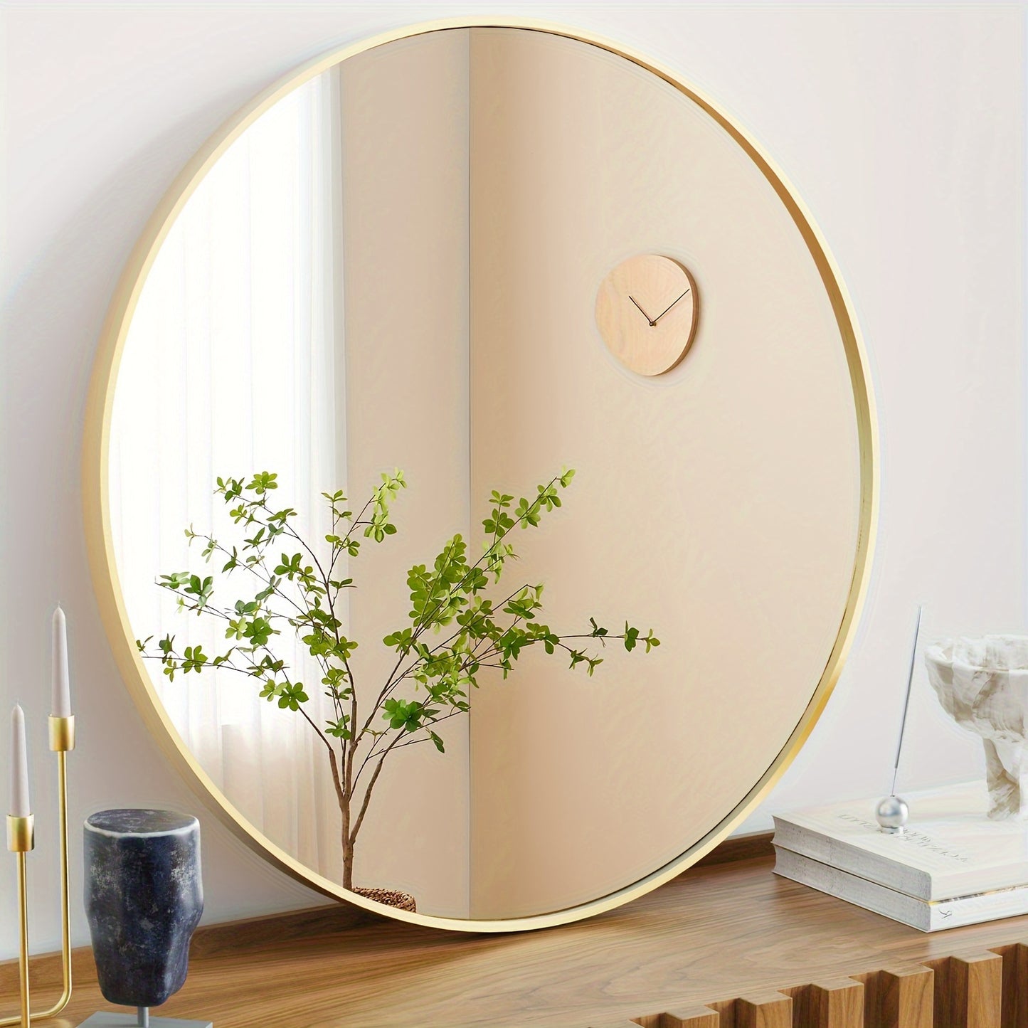 Round Metal Wall Mirror in 3 Sizes