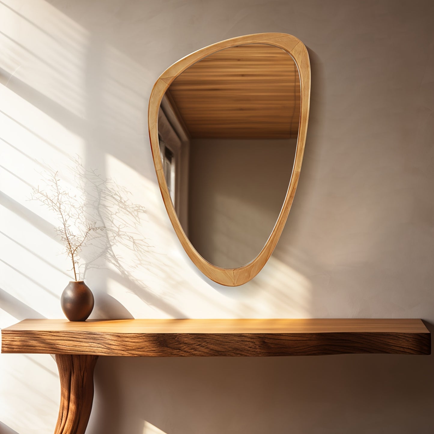 Asymmetrical Wall Mirror- Minimalist Design