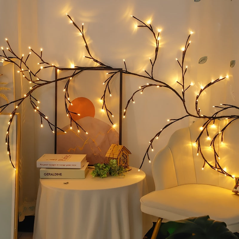 1PC USB-Powered Willow Branch LED Wall Decor