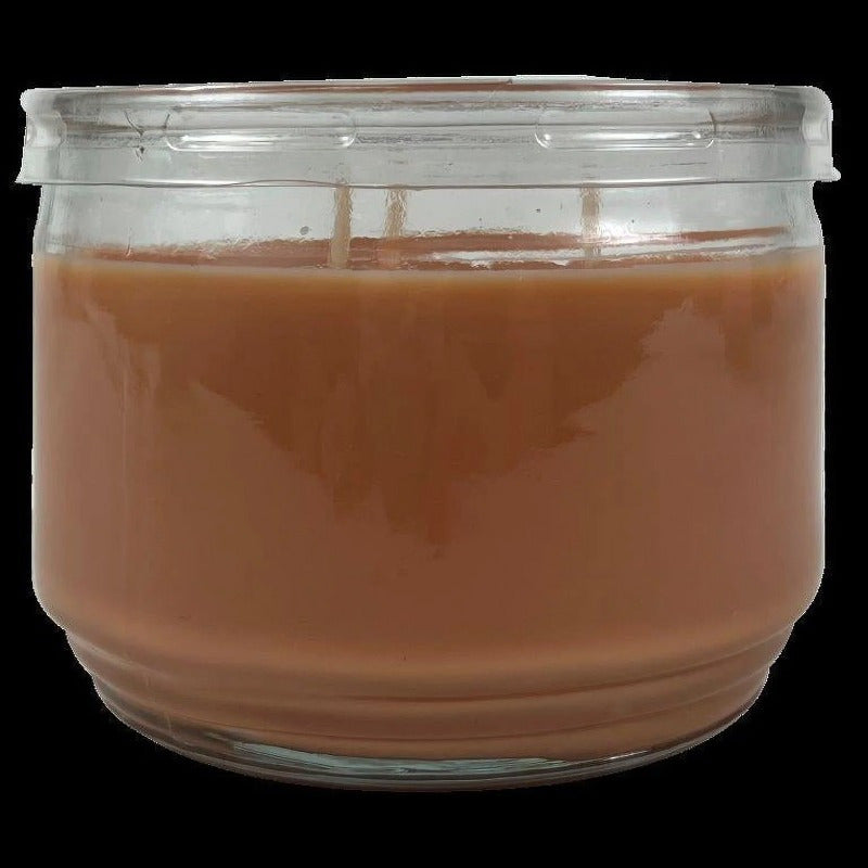 Iced Caramel Macchiato Scented 3-Wick Glass Jar Candle