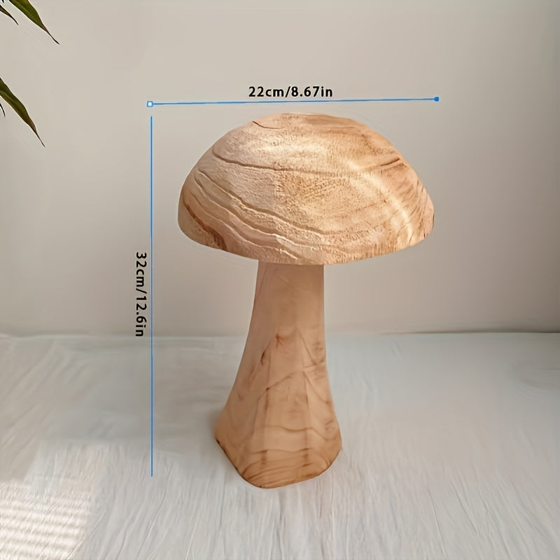 Art Deco Wooden Mushroom Statues