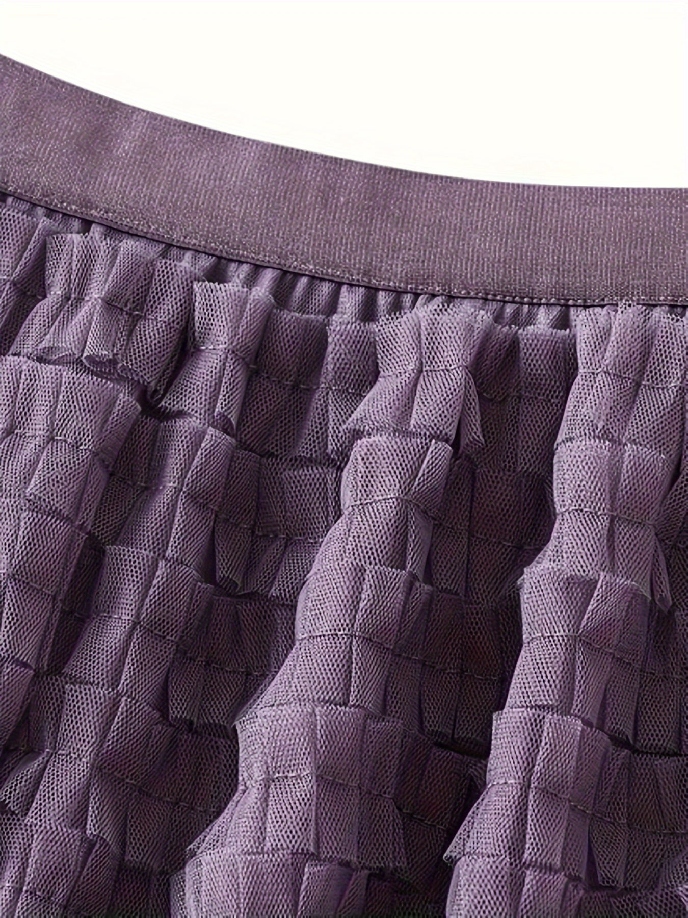 Elegant Pleated Mesh Skirt for Women