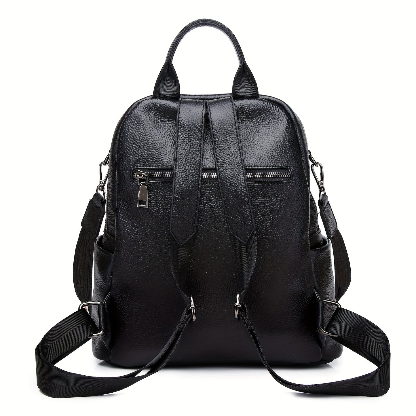 Large Capacity Elegant Genuine Leather Women's Backpack