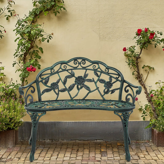 1 PC Rust-Proof Cast Iron Garden Bench