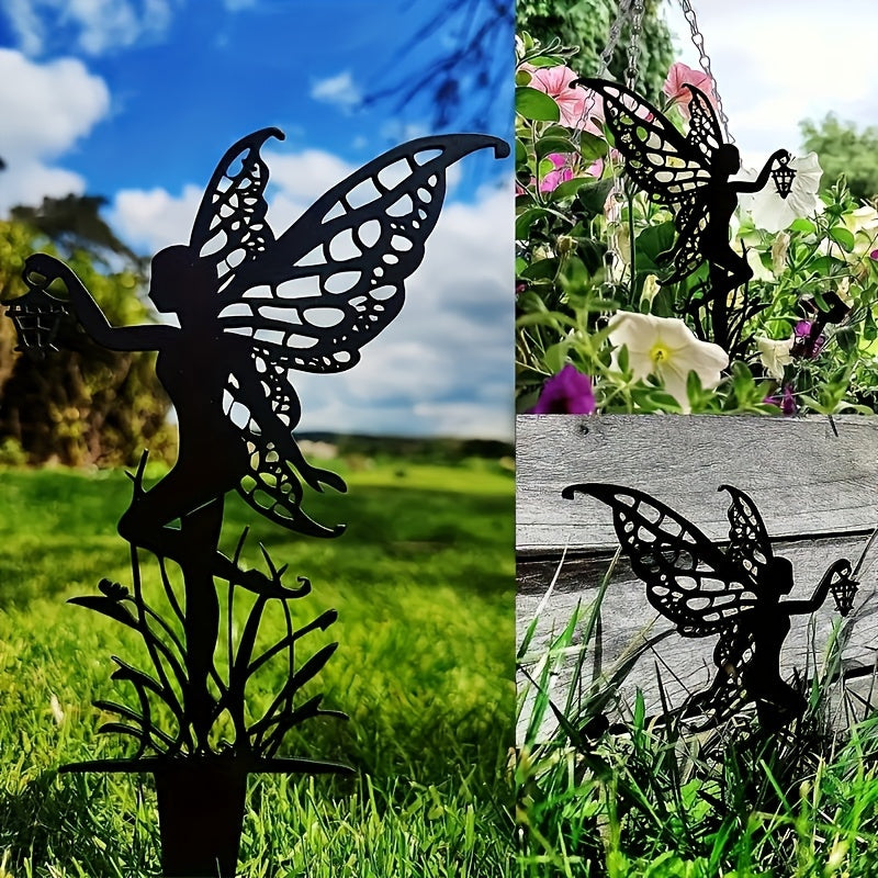 3PCS Metal Garden Fairy Outdoor Decorative Patio, Lawn or Planter