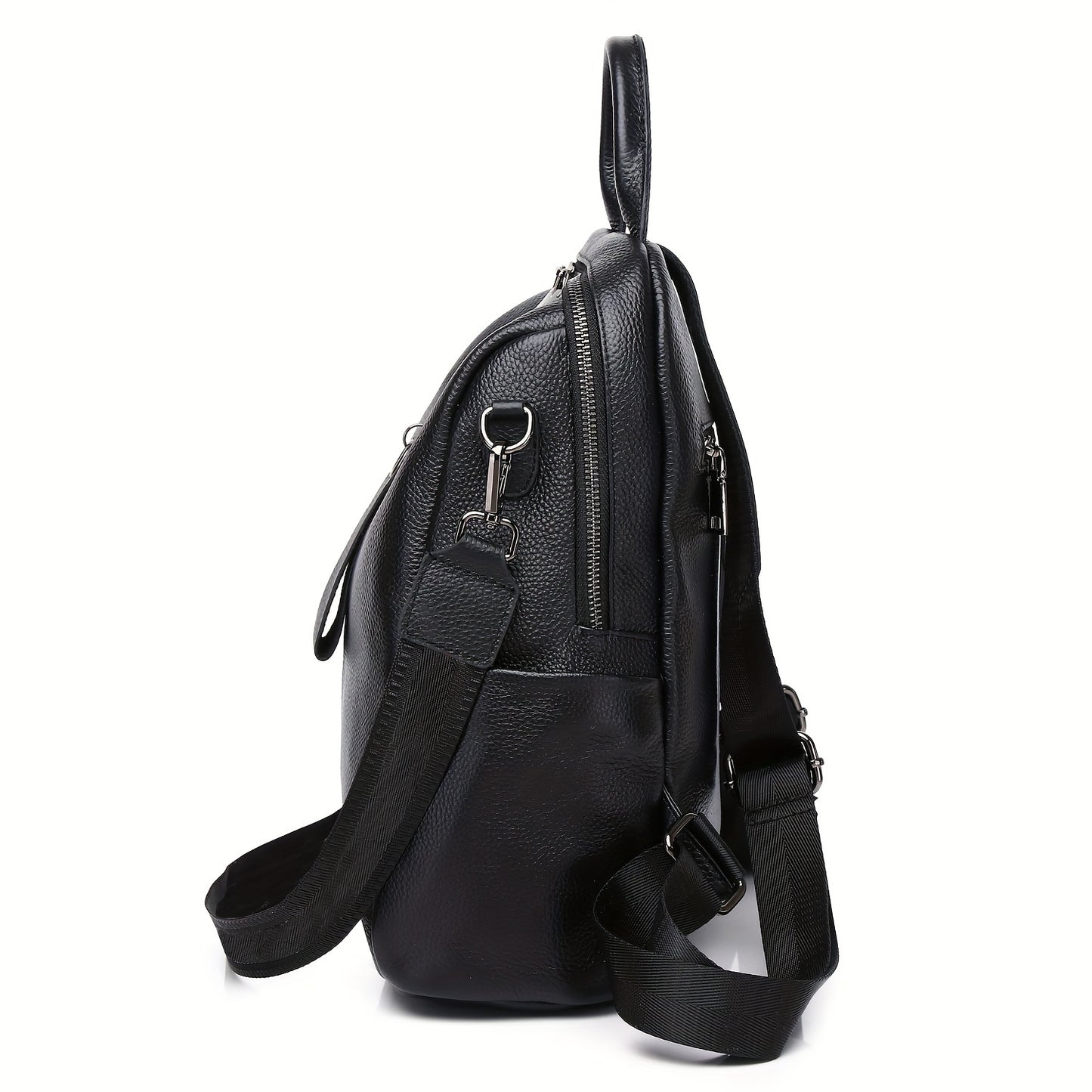 Large Capacity Elegant Genuine Leather Women's Backpack