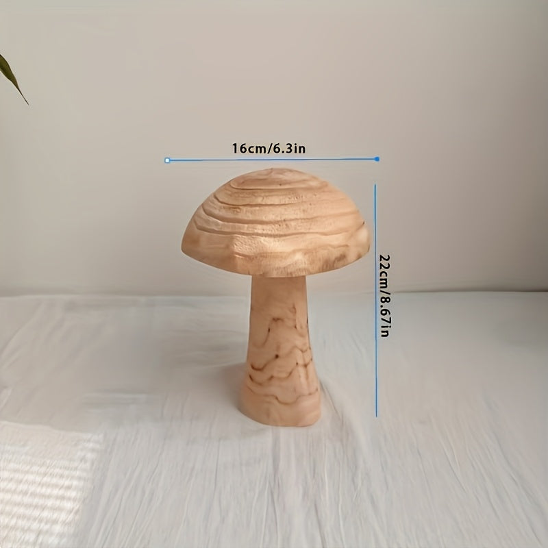 Art Deco Wooden Mushroom Statues